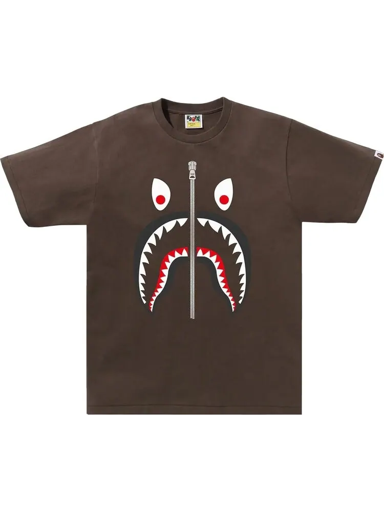 Футболка BAPE Mad Shark 'Brown' — изображение 1 из 1, коричневый
