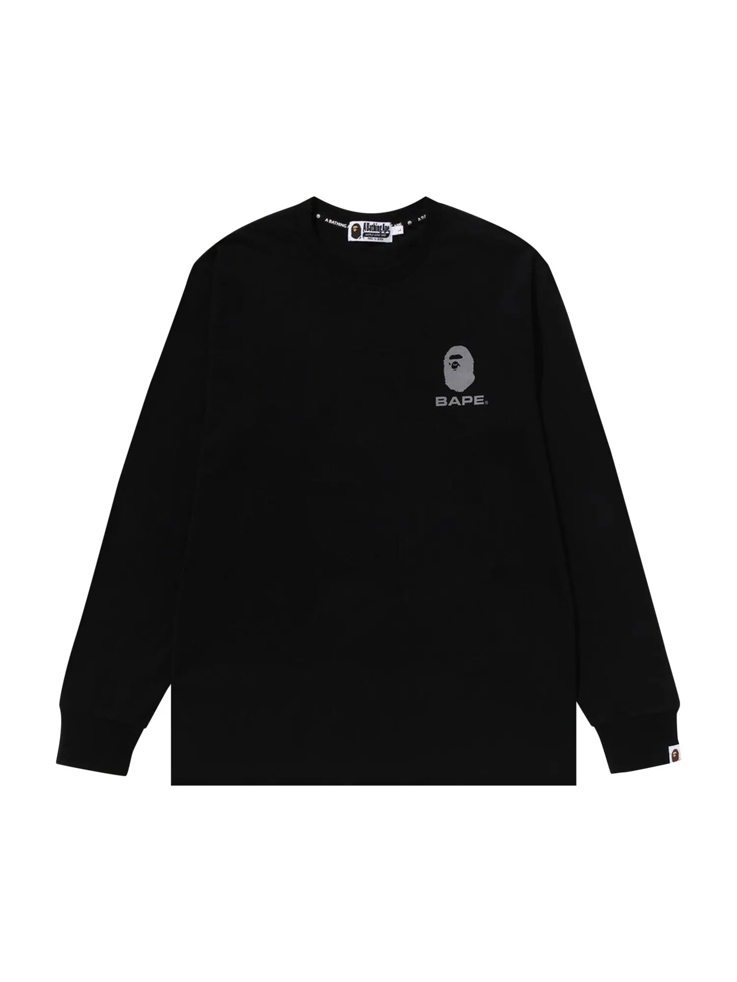 Футболка с длинными рукавами со светоотражающим принтом BAPE