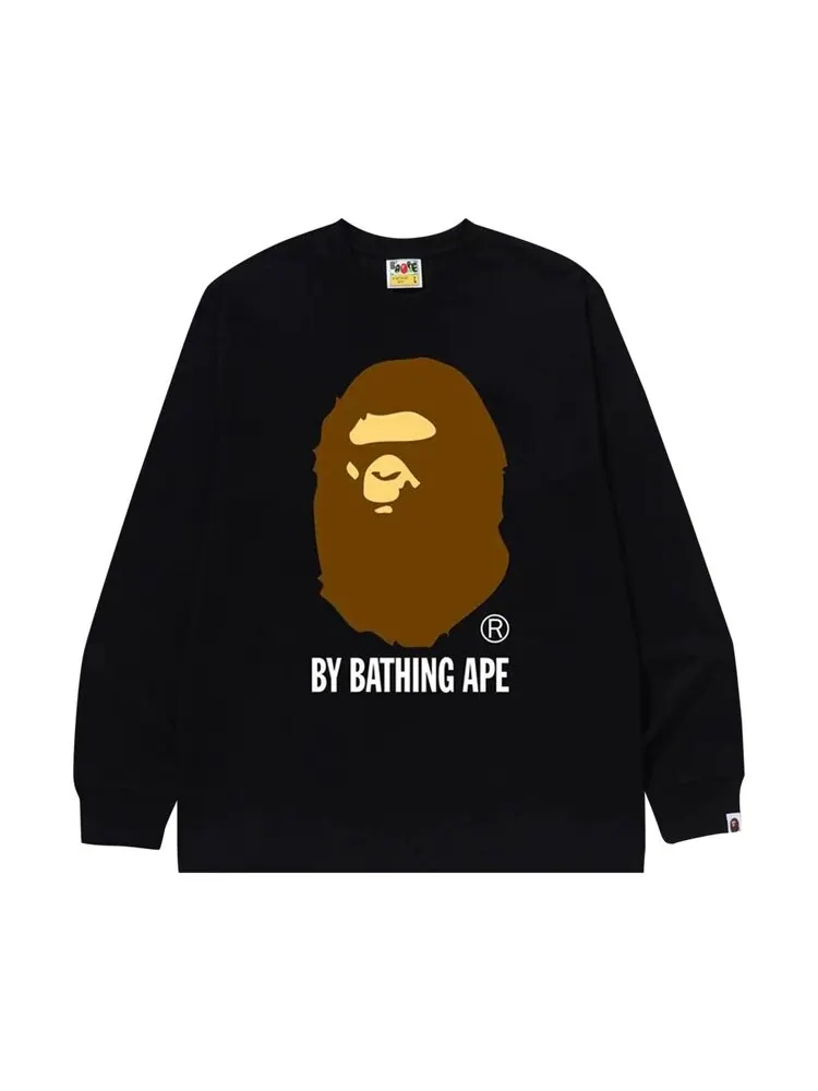 Футболка BAPE By Bathing Ape Long-Sleeve 'Black' — изображение 1 из 1, черный