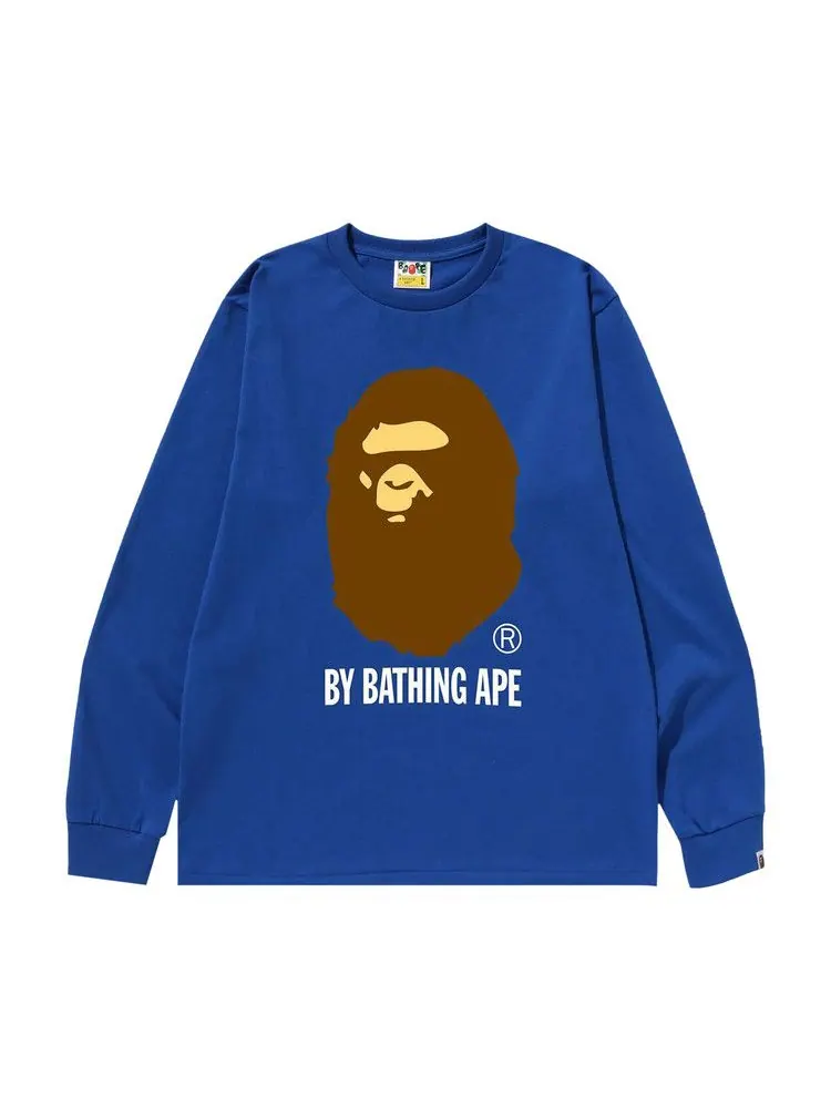 Футболка BAPE By Bathing Ape Long-Sleeve Tee — изображение 1 из 1, синий