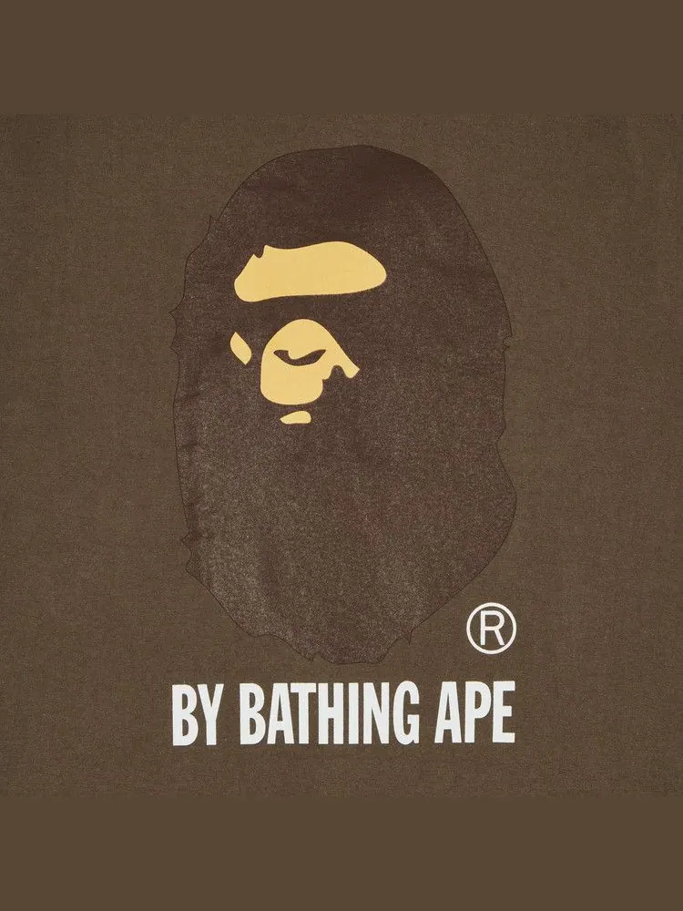 Футболка BAPE By Bathing Ape Long-Sleeve Tee — изображение 3 из 3, коричневый