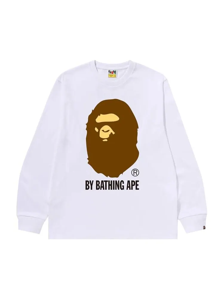 Футболка BAPE By Bathing Ape Long-Sleeve 'White' — изображение 1 из 1, белый