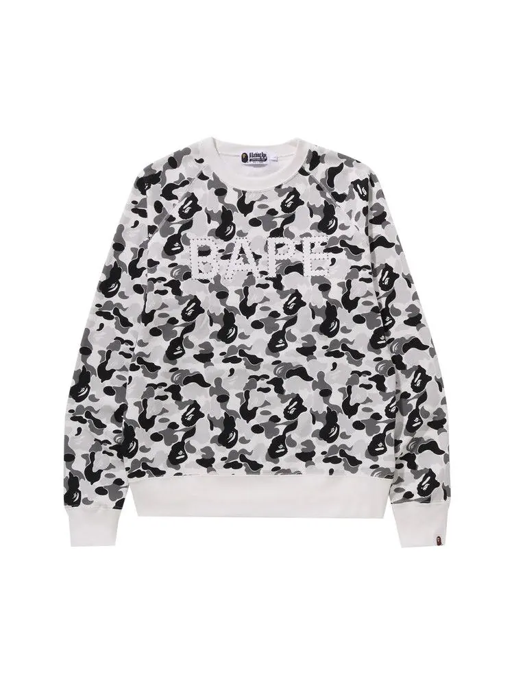 Свитер BAPE ABC Camo Crystal Stone Crewneck — изображение 1 из 1, серый
