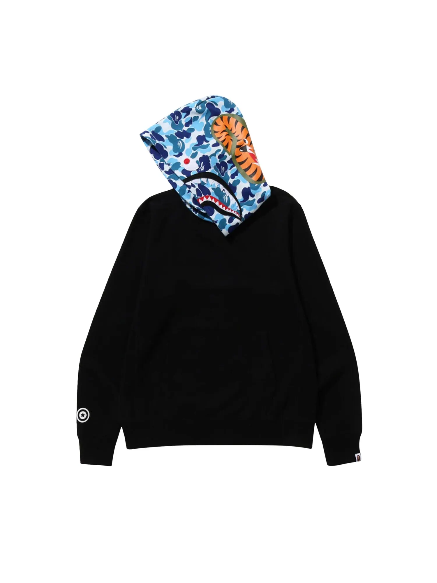 BAPE ABC Camo Shark Пуловер с капюшоном — изображение 2 из 2, черный