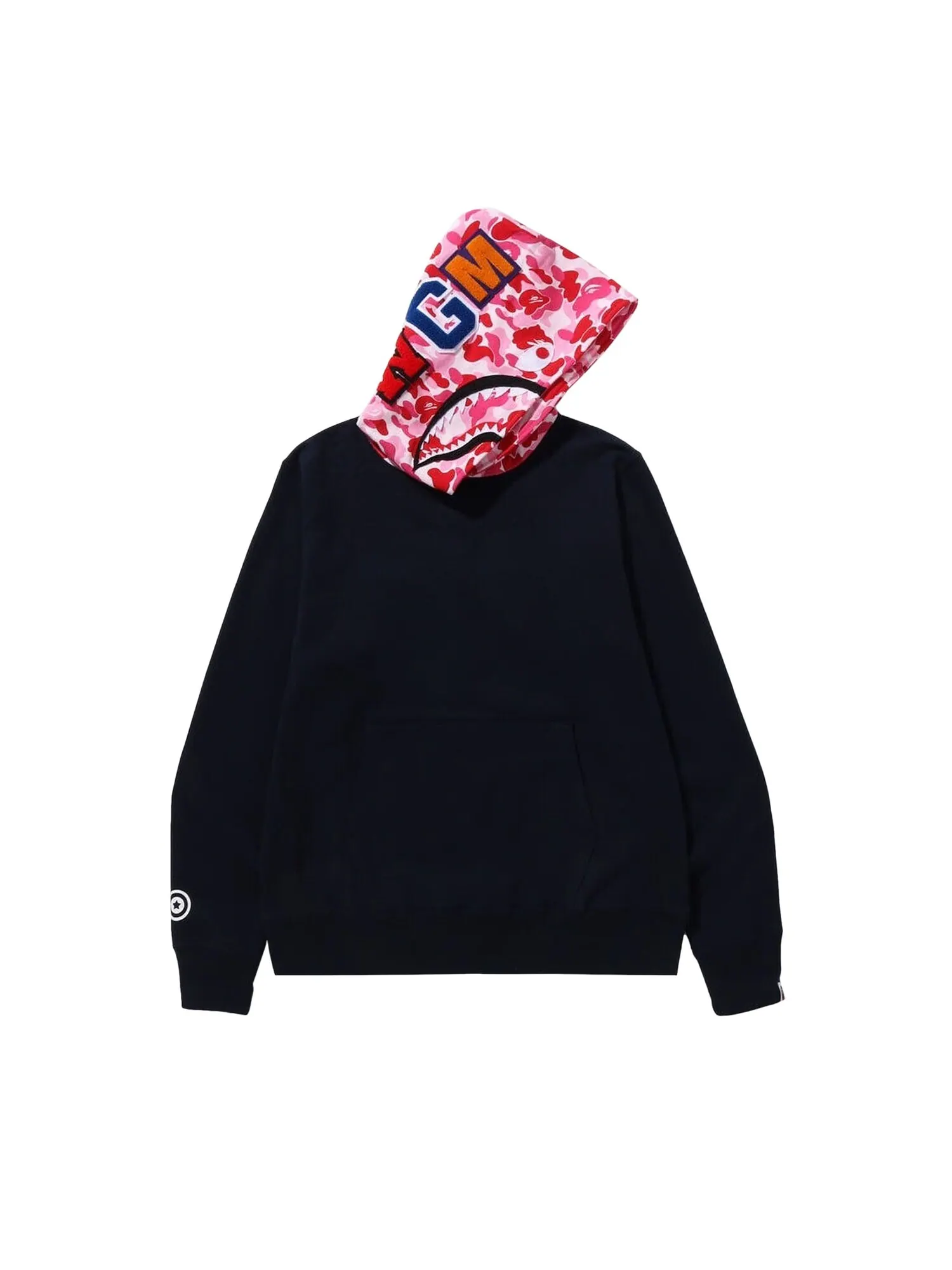 BAPE ABC Камуфляжный пуловер с капюшоном в виде акулы