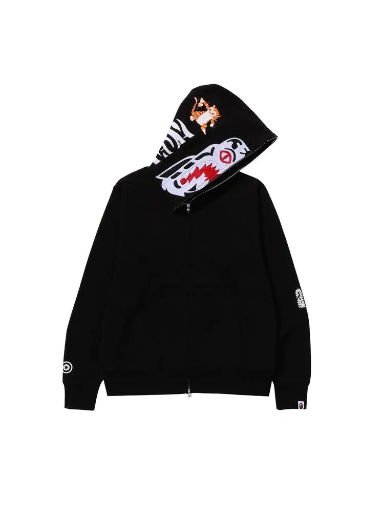 Худи BAPE Tiger Full Zip Hoodie — изображение 2 из 3, черный