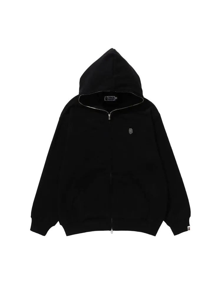 Худи BAPE Metal One Point Full Zip Hoodie — изображение 1 из 2, черный