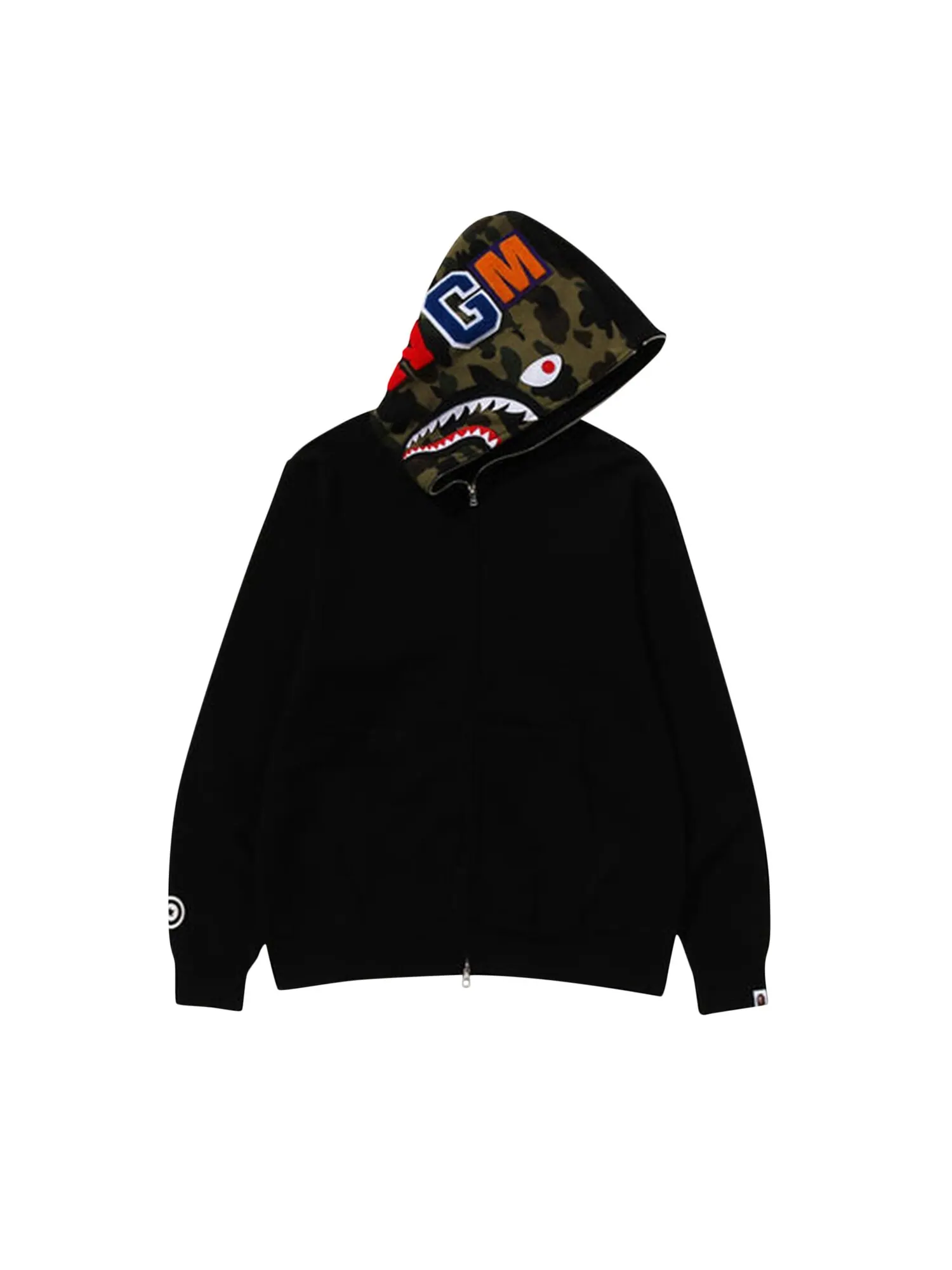 BAPE Shark Толстовка на молнии во всю длину — изображение 2 из 3, черный