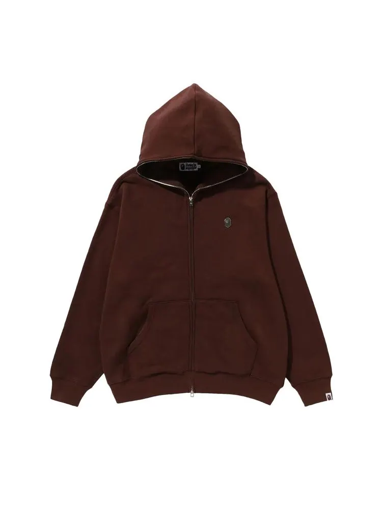 Худи BAPE Metal One Point Full Zip Hoodie 'Brown' — изображение 1 из 1, коричневый