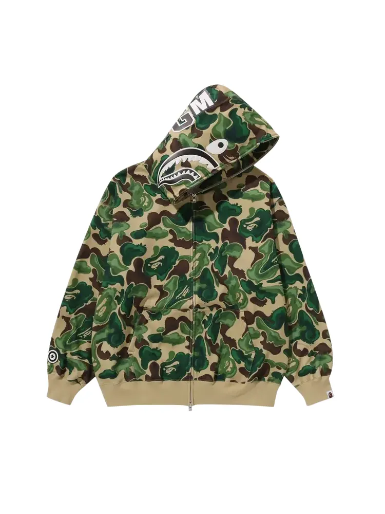 Худи BAPE Art Camo Shark 'Green' — изображение 1 из 2, зеленый