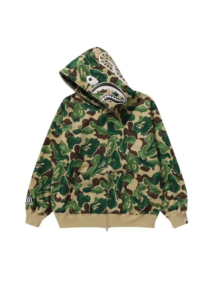 Худи BAPE Art Camo Shark 'Green' — изображение 2 из 2, зеленый