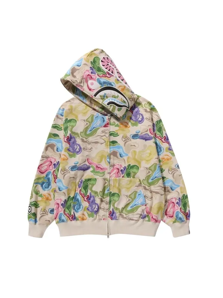 Худи BAPE Art Camo Shark 'Multicolor' — изображение 2 из 3, мульти