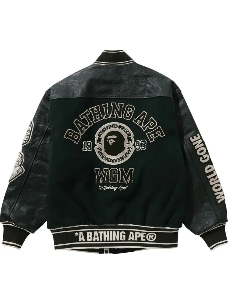 Куртка BAPE Patch Varsity 'Green' — изображение 2 из 2, зеленый