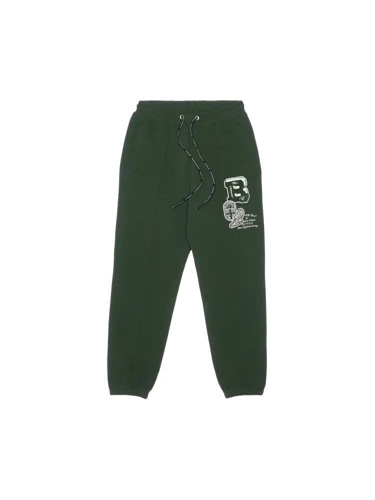 Спортивные брюки BAPE College Badgess 'Green' — изображение 1 из 2, зеленый