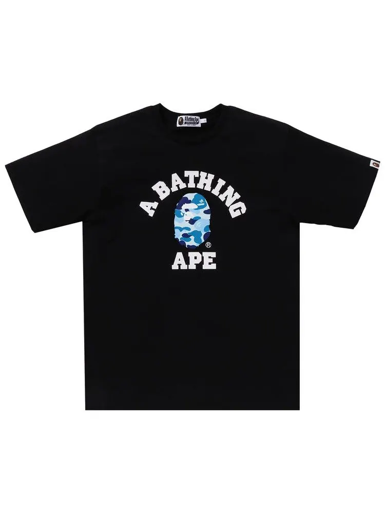 Футболка BAPE ABC Camo College Organic Tee — изображение 1 из 1, черный/синий