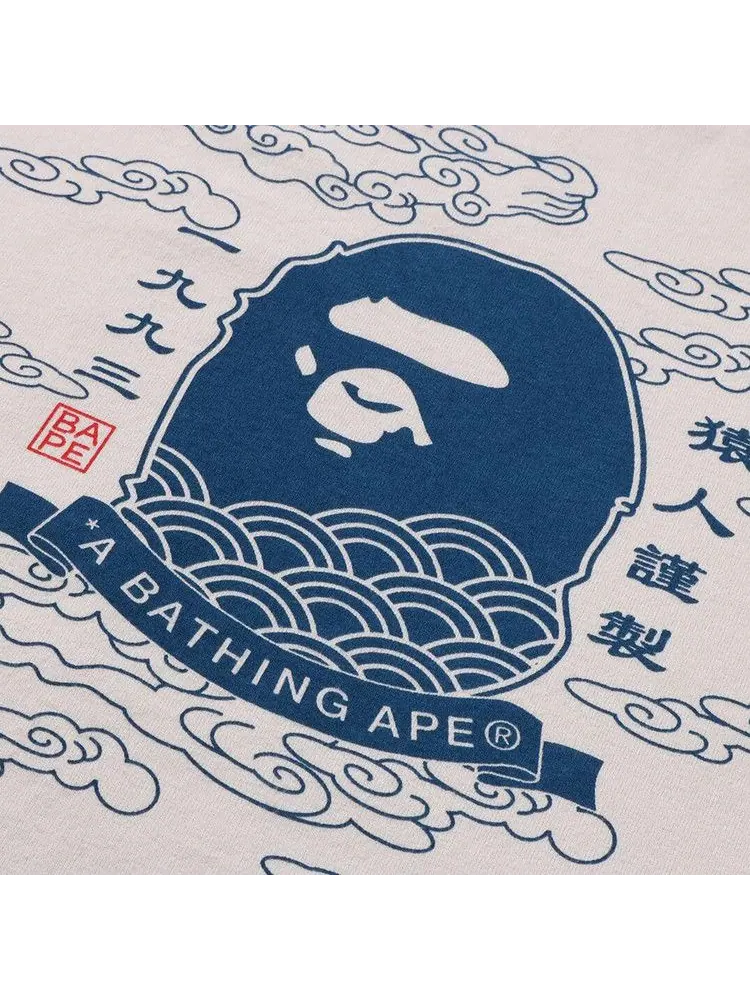 Футболка BAPE A Bathing Ape 31st Anniv. Ape Head Tee — изображение 3 из 4, белый