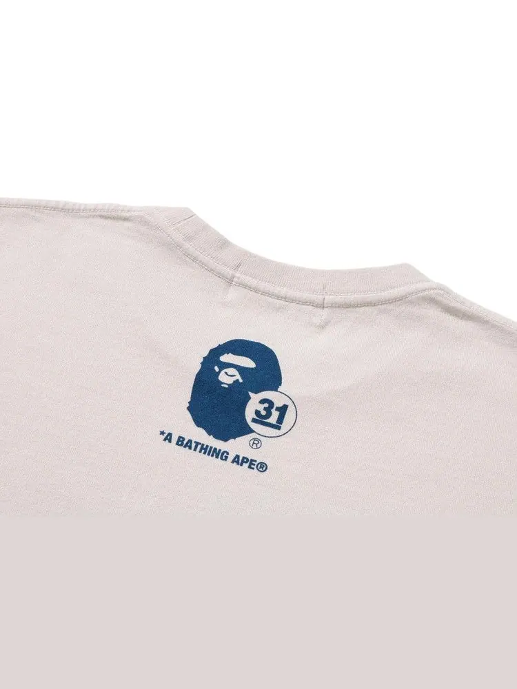 Футболка BAPE A Bathing Ape 31st Anniv. Ape Head Tee — изображение 4 из 4, белый