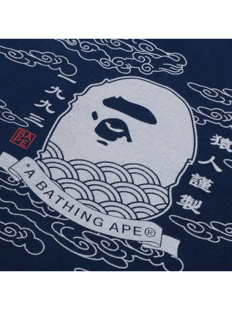 Футболка BAPE A Bathing Ape 31st Anniv. Ape Head Tee — изображение 3 из 4, синий