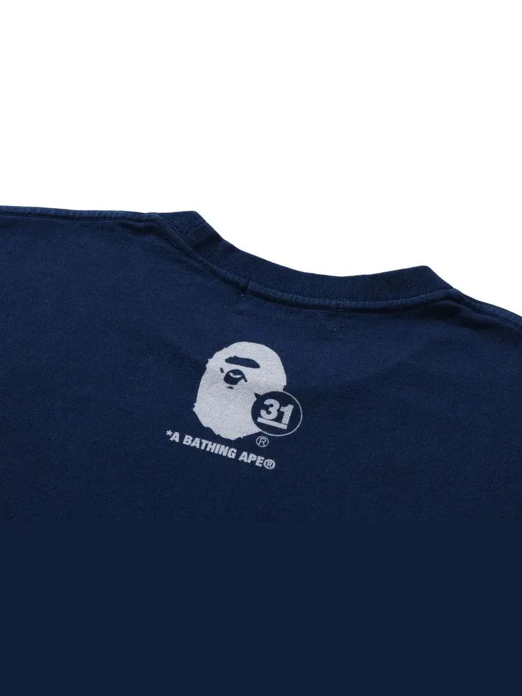 Футболка BAPE A Bathing Ape 31st Anniv. Ape Head Tee — изображение 4 из 4, синий