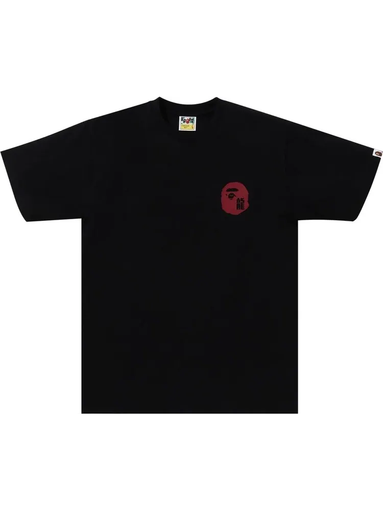 Футболка BAPE Year Of Dragon Ape Face 'Black' — изображение 1 из 1, черный