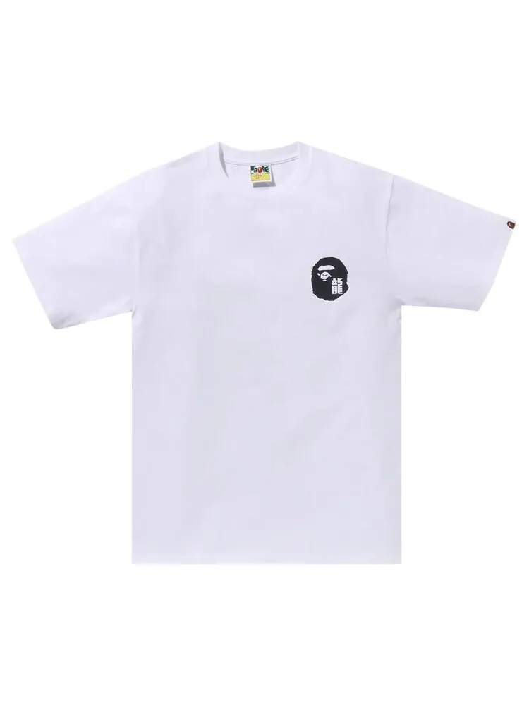 Футболка BAPE Year Of Dragon Ape Face 'White' — изображение 1 из 1, белый