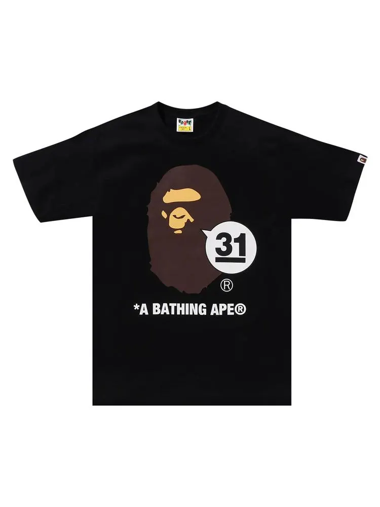 Футболка BAPE A Bathing Ape 31st Anniv. Ape Head Tee — изображение 1 из 2, черный