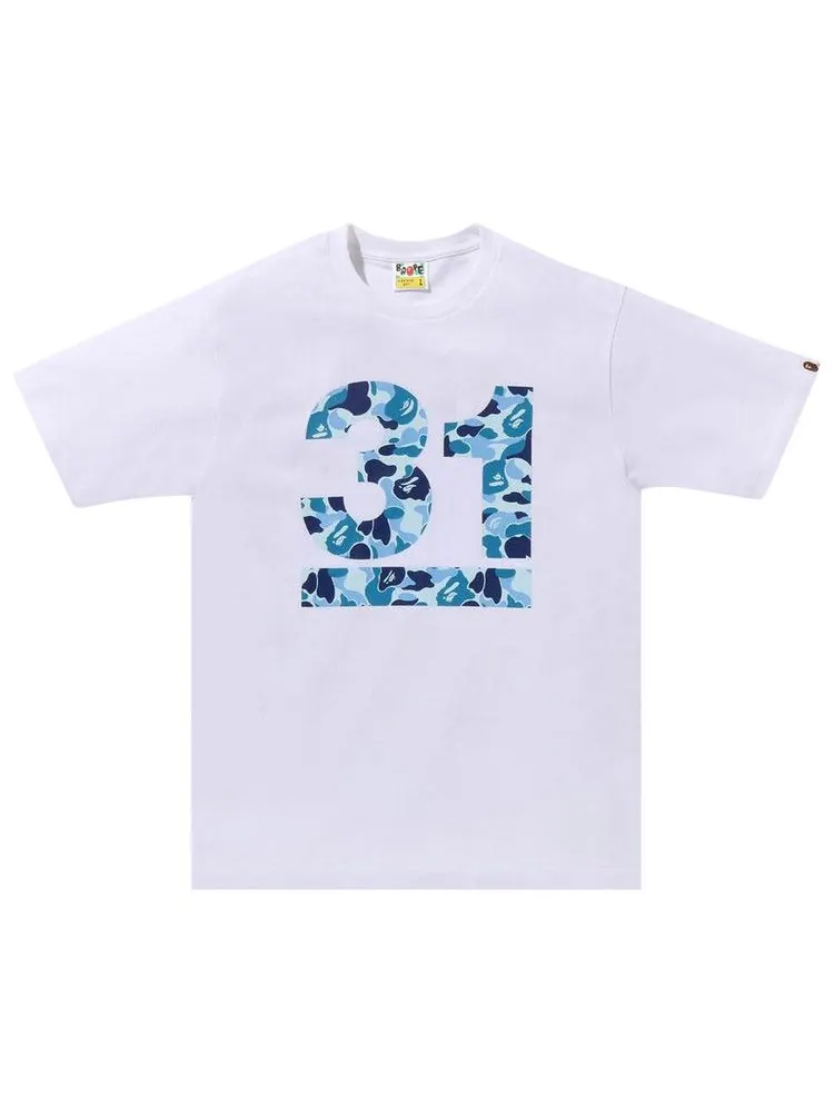 Футболка BAPE A Bathing Ape 31st Anniv. ABC Camo Tee — изображение 1 из 1, белый/синий
