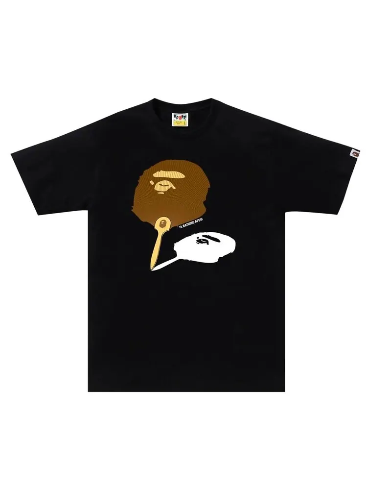 Футболка BAPE Japanese Fan Ape Head Tee — изображение 1 из 2, черный