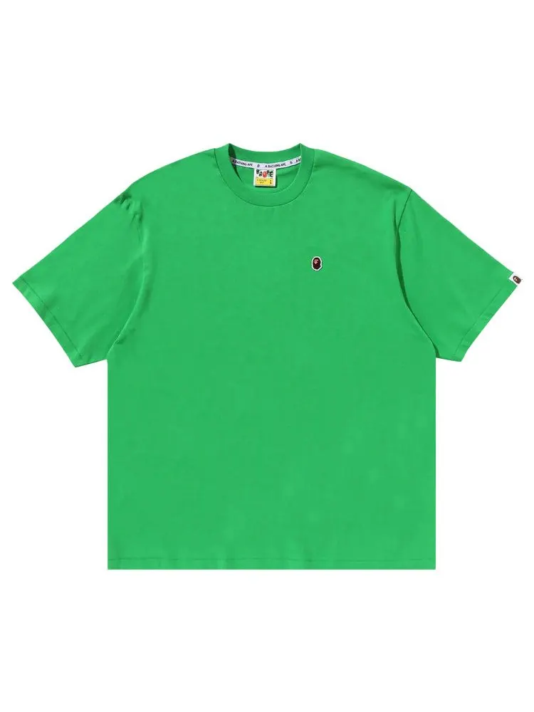 Футболка BAPE Ape Head One Point Relaxed Fit Tee — изображение 1 из 1, зеленый