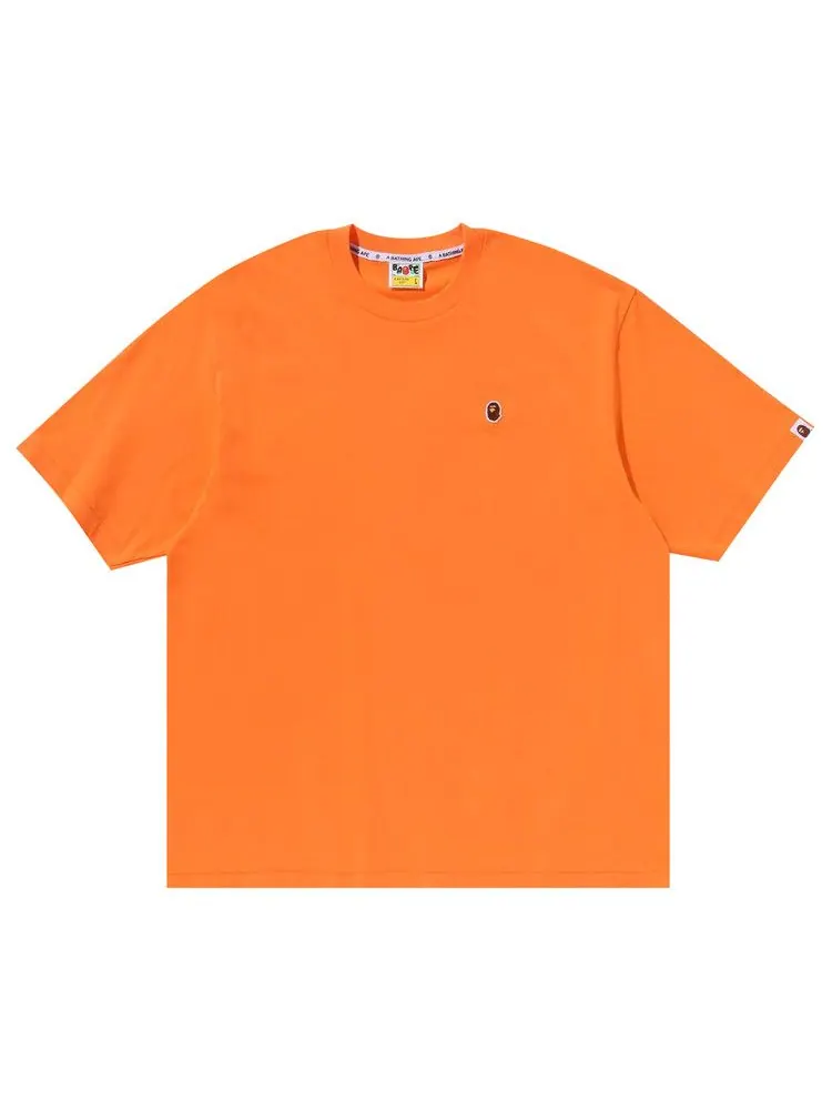 Футболка BAPE Ape Head One Point Relaxed Fit Tee — изображение 1 из 1, оранжевый