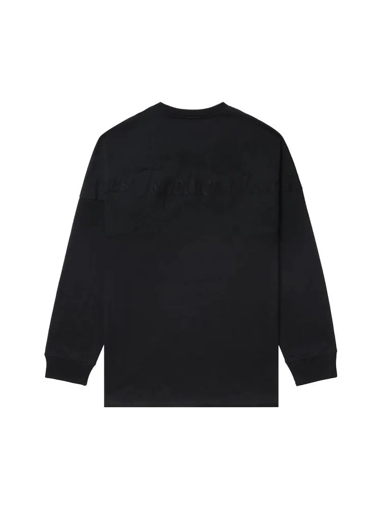 Футболка BAPE Tonal Bape Logo Long-Sleeve Tee — изображение 2 из 2, темно-серый