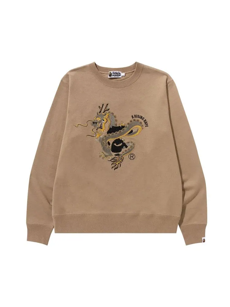 Свитер BAPE Year Of Dragon Crewneck — изображение 1 из 1, бежевый