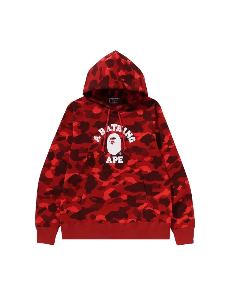 Худи BAPE Color Camo College Pullover Hoodie — изображение 1 из 1, красный