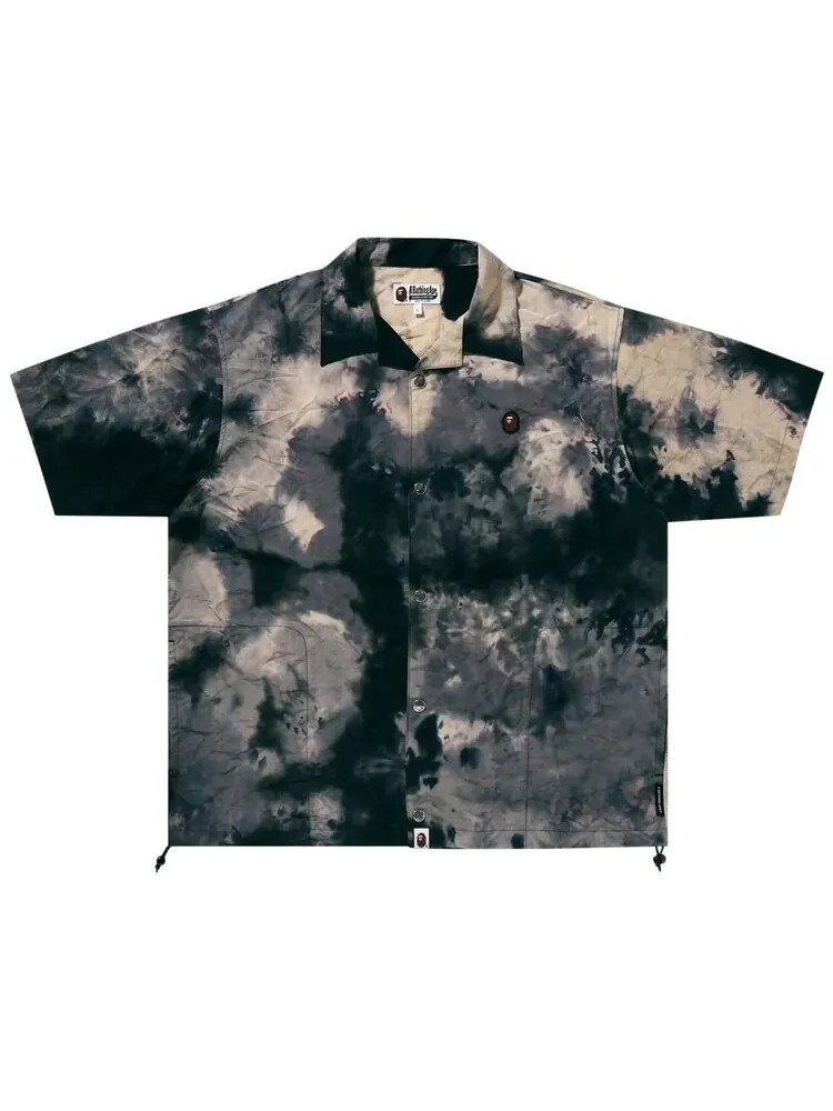 Рубашка BAPE Chusen One Point Open Collar Shirt — изображение 1 из 3, черный