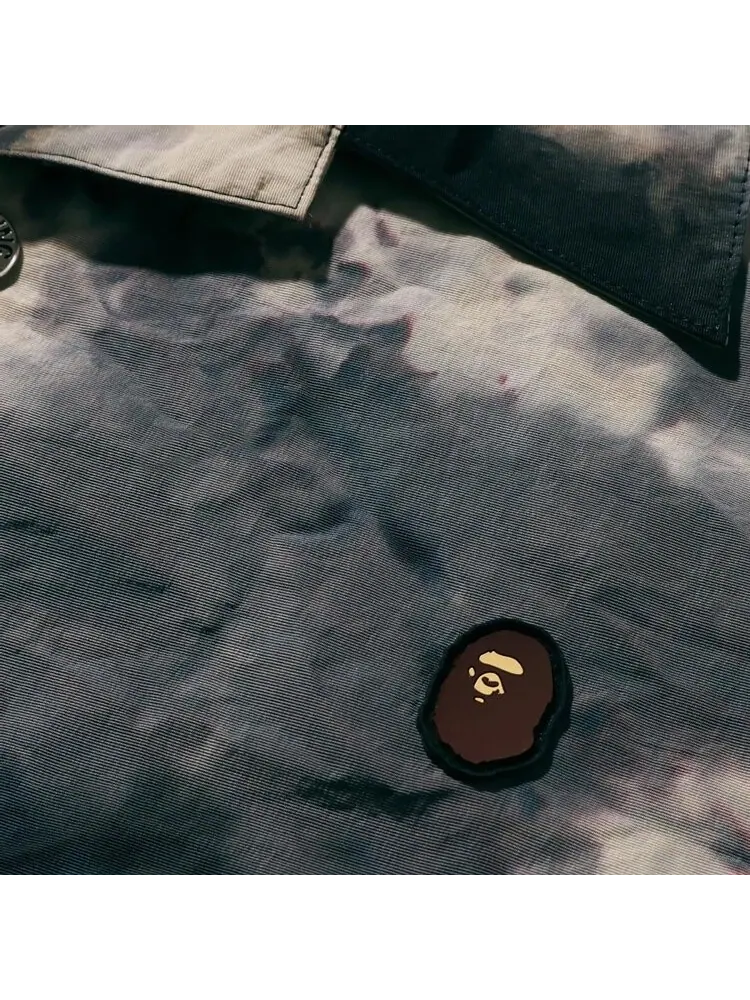 Рубашка BAPE Chusen One Point Open Collar Shirt — изображение 3 из 3, черный