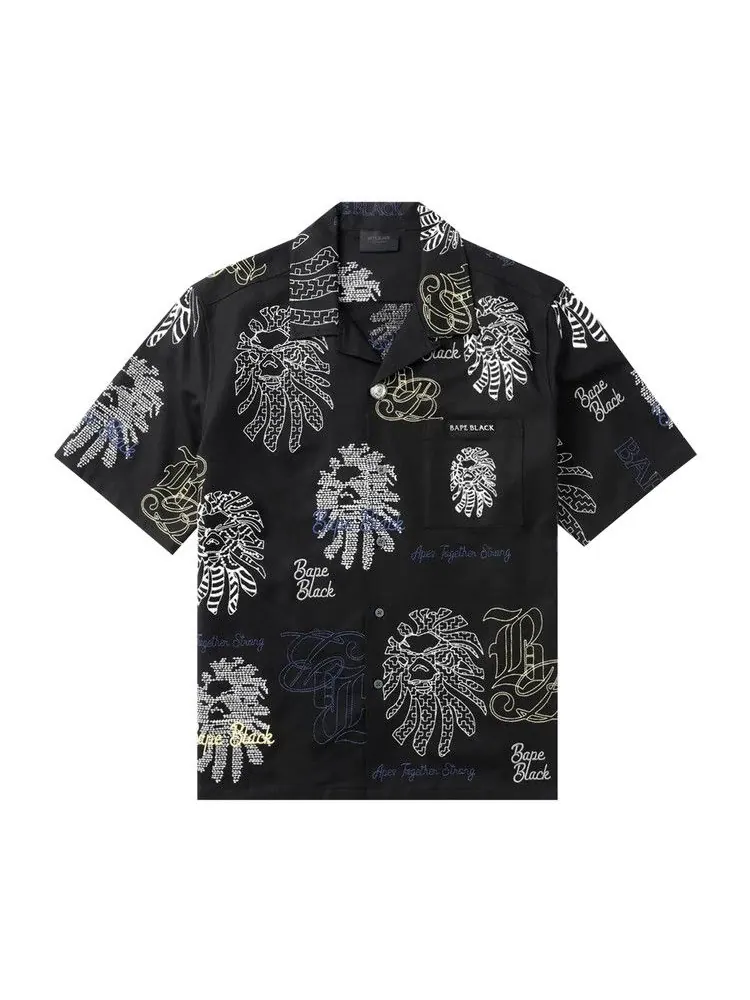 Рубашка BAPE Black Bape Graphic Stitch Shirt — изображение 1 из 2, черный