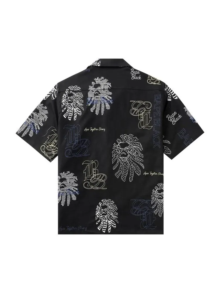 Рубашка BAPE Black Bape Graphic Stitch Shirt — изображение 2 из 2, черный