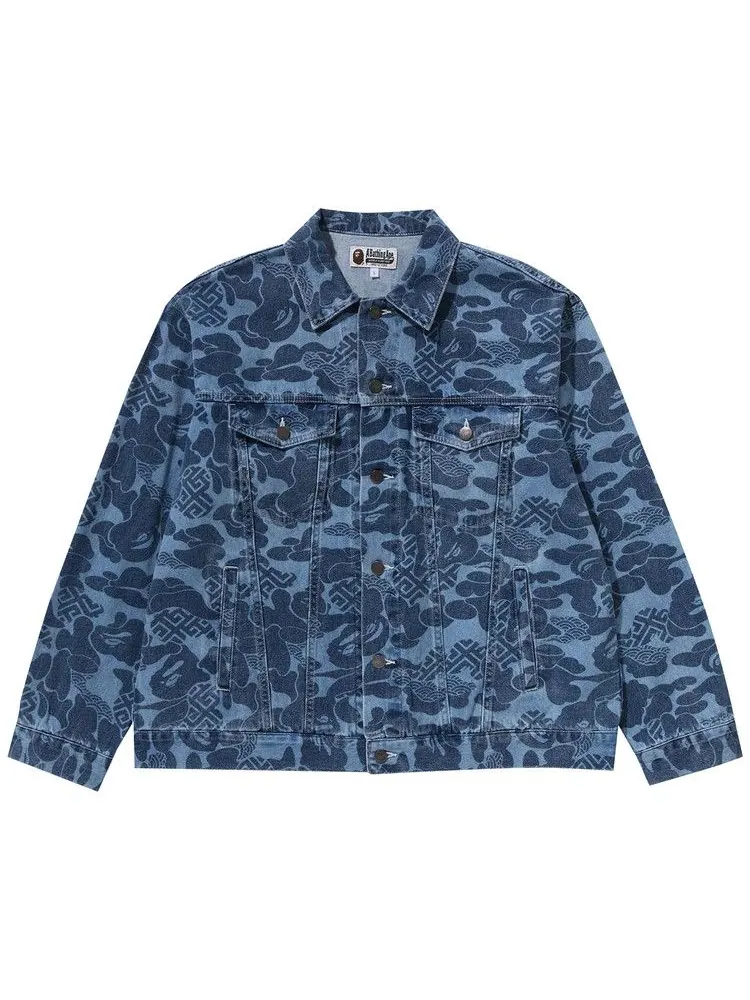 Куртка BAPE Asia Camo Denim Jacket — изображение 1 из 1, синий