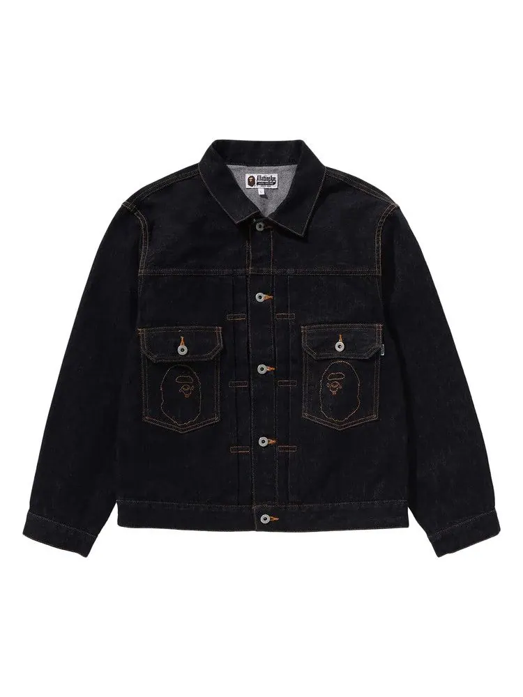 Куртка BAPE Ape Head Denim Jacket — изображение 1 из 2, синий