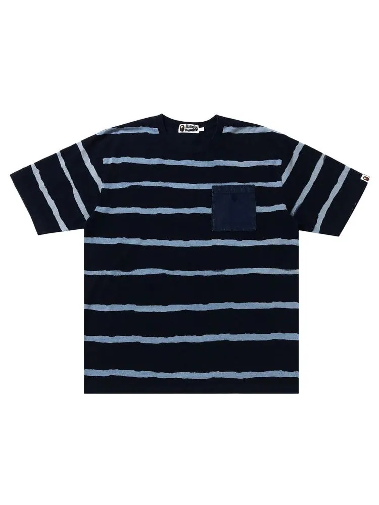 Футболка BAPE Discharge Print Relaxed Fit Tee — изображение 1 из 2, синий