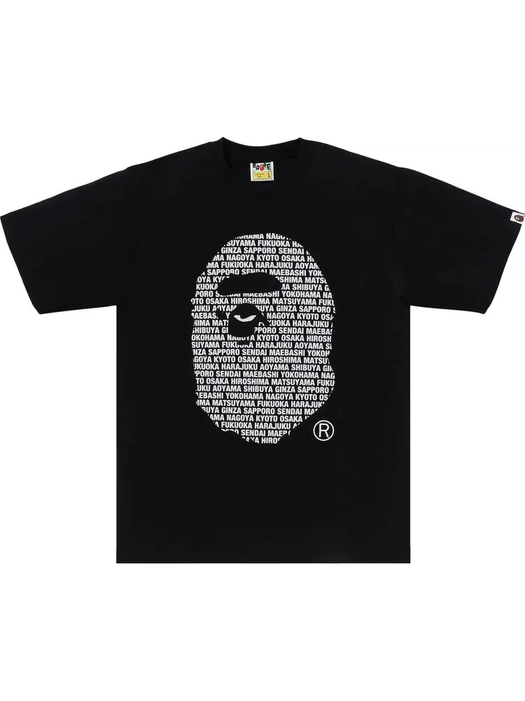 Футболка BAPE Japan Ape Head 'Black' — изображение 1 из 1, черный
