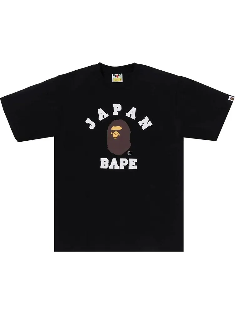 Футболка BAPE Japan College City 'Black' — изображение 1 из 1, черный