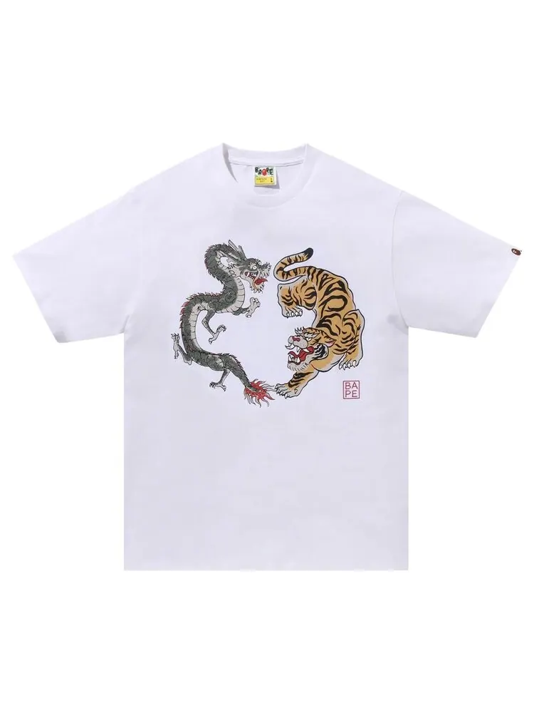 Футболка BAPE Japan Culture Tiger And Dragon 'Whte' — изображение 1 из 1, белый