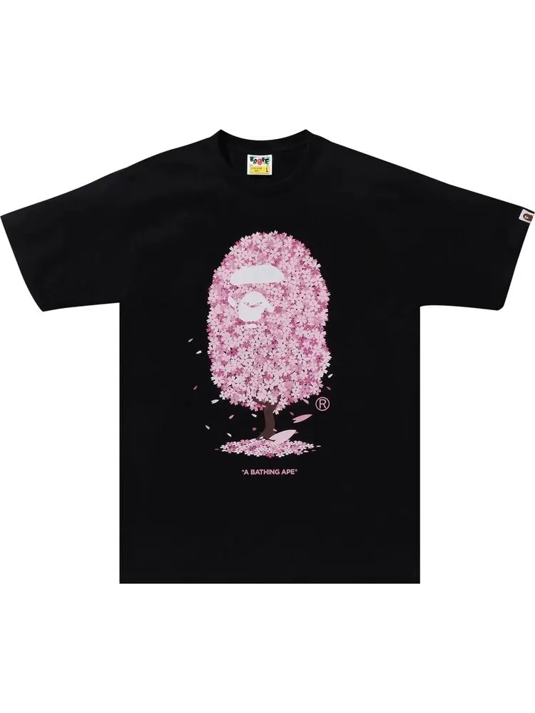 Футболка BAPE Sakura Black — изображение 1 из 1, черный