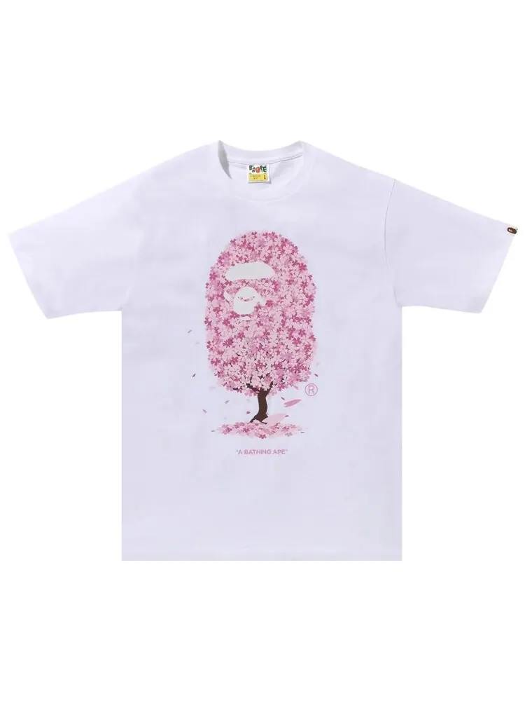 Футболка BAPE Sakura 'White' — изображение 1 из 1, белый