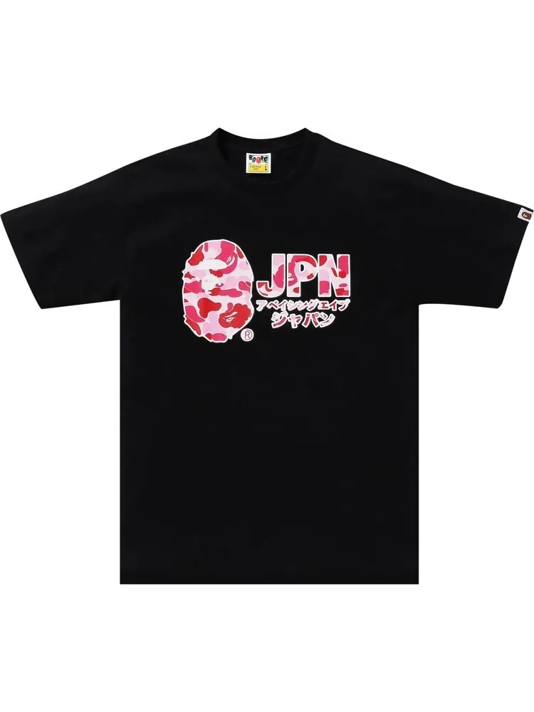 Футболка BAPE ABC Camo Jpn Katakana 'Black' — изображение 1 из 1, черный