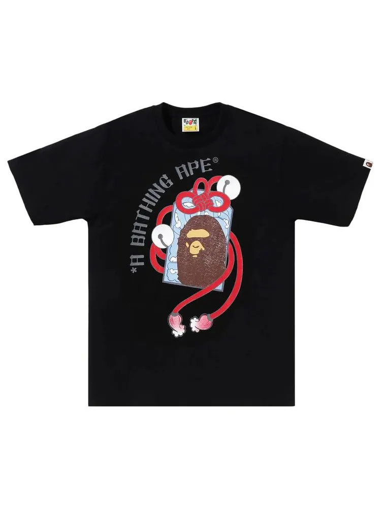 Футболка BAPE Japanese Traditional Charm Tee — изображение 1 из 1, черный