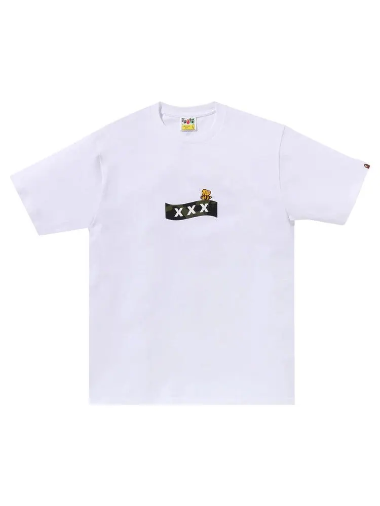 Футболка BAPE x GOD SELECTION XXX Tee — изображение 1 из 1, белый