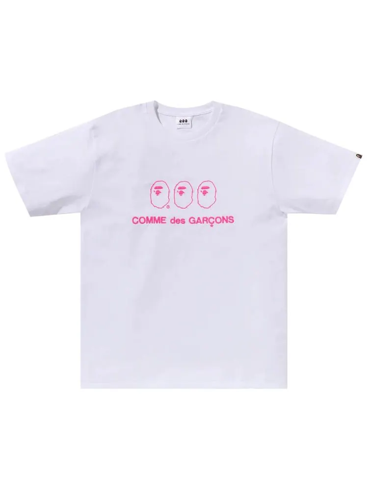 Футболка BAPE x Comme des Garçons Osaka №1 «Белая» — изображение 1 из 1, белый