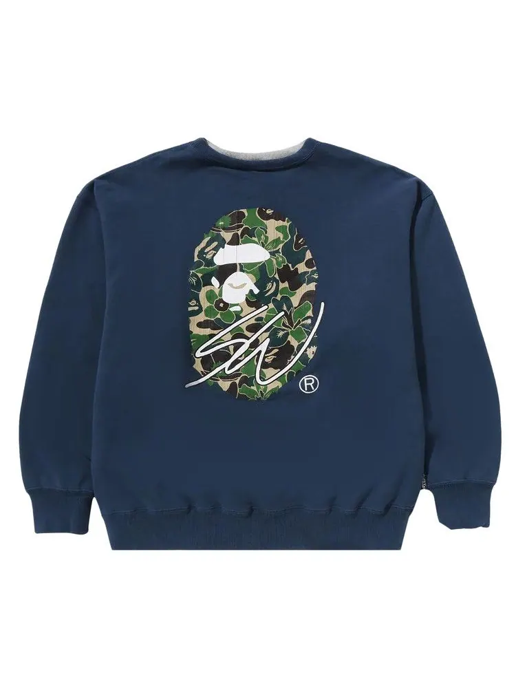 Толстовка BAPE x Sean Wotherspoon 4Way Crewneck 'Navy' — изображение 1 из 2, синий